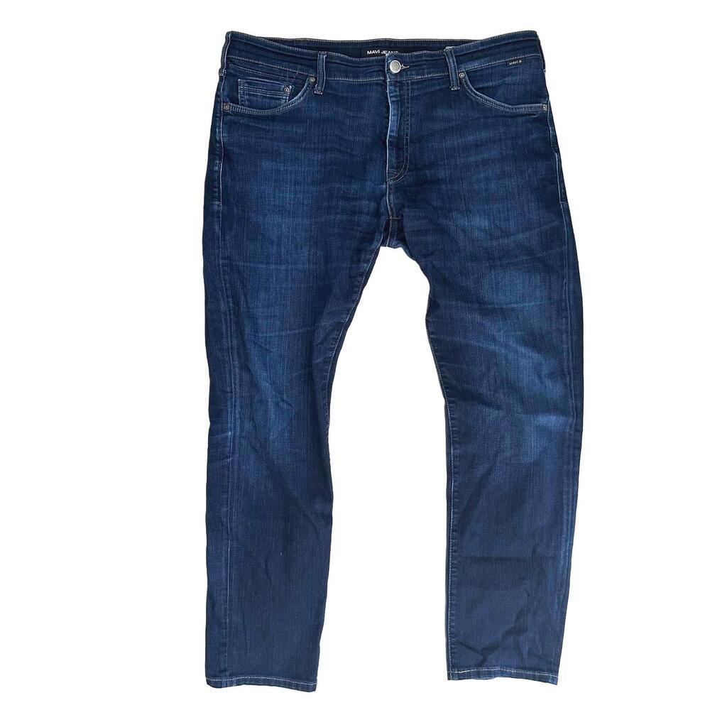Mavi Jake Slim Leg Men's Jeans Dark Blue Denim - 38/34